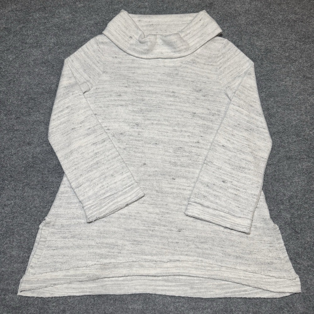 Maeve by Anthropologie Sweater Women Medium Gray Cowl Neck Long Sleeve Knit Soft